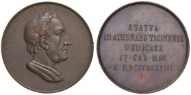 Alessandro Volta - Medaglia 1878 - 58,16 grammi. Opus Putinati. Colpetti al bordo.
SPL