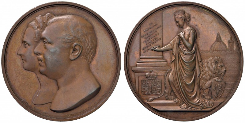 Paolo e Elena Demidoff - Medaglia 1879 - 114,80 grammi. Opus Vagnetti.
SPL+