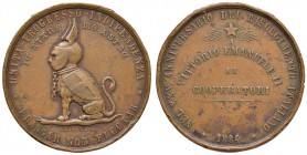 Risorgimento - Medaglia 1884 25&deg; Anniversario - 15,77 grammi. Opus Giorgi. Da montatura.
BB-SPL