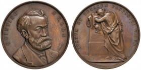 Quintino Sella - Medaglia 1885 - 128,65 grammi. Opus Vagnetti. Colpetti al bordo. Minime ossidazioni.
SPL