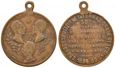 Esposizione di Torino - Medaglia 1898/1899 - 5,23 grammi.
qBB