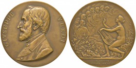 Giuseppe Verdi - Medaglia 1902 - 82,00 grammi. Opus Giorgi.
m.SPL