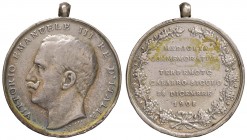 Vittorio Emanuele III - Medaglia 1908 per il terremoto Calabro Lucano. 15,61 grammi. Opus Giorgi.
MB