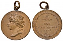 Regno d'Italia - Medaglietta oro alla patria 1917 - 4,57 grammi.
SPL+