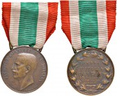 Regno d'Italia - Medaglia per l'unità d'Italia 1848-1918 - 16,20 grammi. Con nastrino originale. Opus Nelli. Minime ossidazioni e difetti.
SPL
