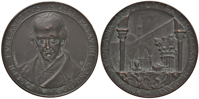 Giuseppe Furlanetto - Medaglia commemorativa 1925 - 32,15 grammi. Opus Johnson. ...