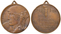 Regno d'Italia - Medaglia commemorativa adunata fascista 1926 - 13,69 grammi. Opus Nelli. Colpetti al bordo.
SPL