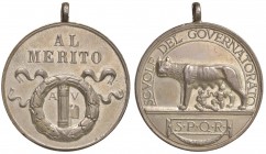 Regno d'Italia - Medaglia al merito 1927 Roma - 13,19 grammi. Argento. Colpetti.
SPL-FDC