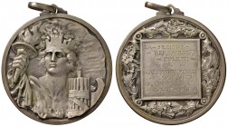 Regno d'Italia - Medaglia bersaglieri nominativa 1935 - 27,25 grammi. In argento. Conferita a Luigi Mandello.
SPL-FDC