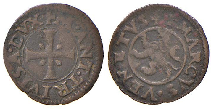 Venezia - Marcantonio Trevisan (1553-1554) - Carzia per Cipro - Mont. 495 RR 
q...