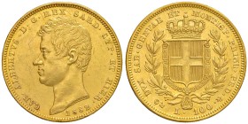 Genova - Carlo Alberto (1831-1849) - 100 Lire 1832 - Gig. 1 C Minimi colpetti e graffietti.
BB-SPL