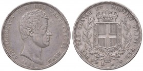 Genova - Carlo Alberto (1831-1849) - 5 Lire 1832 - Gig. 55 C 
BB+-qSPL