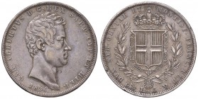 Genova - Carlo Alberto (1831-1849) - 5 Lire 1836 - Gig. 63 C Colpetti.
BB