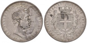Genova - Carlo Alberto (1831-1849) - 5 Lire 1838 - Gig. 67 NC 
BB-SPL