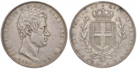 Genova - Carlo Alberto (1831-1849) - 5 Lire 1840 - Gig. 71 C 
BB-SPL