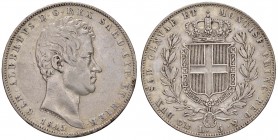 Genova - Carlo Alberto (1831-1849) - 5 Lire 1845 - Gig. 81 C Colpetti.
BB