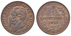 Napoli - Vittorio Emanuele II (1861-1878) - Centesimo 1862 - Gig. 114 NC 
m.SPL