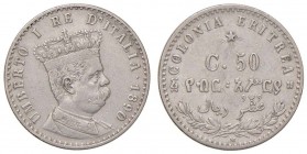 Eritrea - Umberto I (1878-1900) - 50 Centesimi 1890 - Gig. 8 R 
BB+