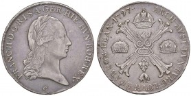 Austria - Francesco II (1792-1835) - Tallero 1797 C - Her. 476 C Praga. Colpi al bordo.
BB-SPL