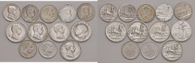 Lotto multiplo - 12 monete in argento di Vittorio Emanuele III Re d'Italia - Come da foto.
n.a.