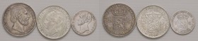 Lotto multiplo - 3 monete in argento Olanda - Come da foto.
n.a.