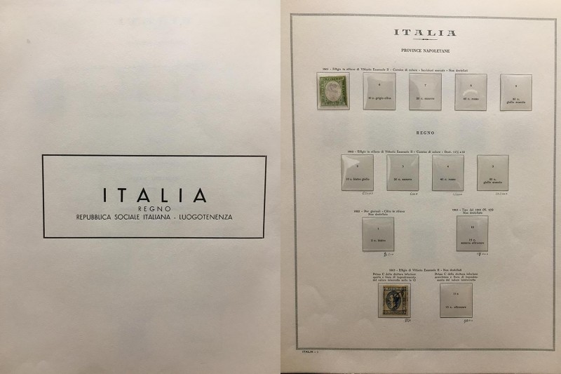 Regno d'Italia (1861-1944)- Album Marini contenente una raccolta di francobolli ...