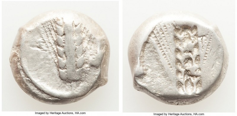 LUCANIA. Metapontum. Ca. 470-440 BC. AR stater (17mm, 7.87 gm, 12h). Fine. META,...
