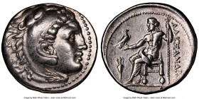 MACEDONIAN KINGDOM. Alexander III the Great (336-323 BC). AR tetradrachm (27mm, 1h). NGC XF. Posthumous issue of uncertain mint in Greece or Macedon, ...