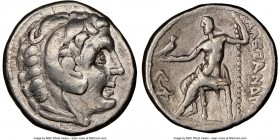 MACEDONIAN KINGDOM. Alexander III the Great (336-323 BC). AR tetradrachm (26mm, 11h). NGC Choice Fine. Posthumous issue of Alexander III the Great of ...