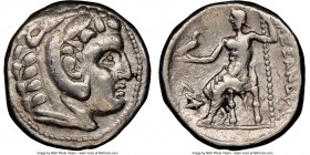 MACEDONIAN KINGDOM. Alexander III the Great (336-323 BC). AR tetradrachm (25mm, 12h). NGC Choice Fine. Posthumous issue of Alexander III the Great of ...
