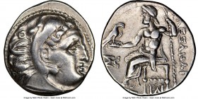 MACEDONIAN KINGDOM. Alexander III the Great (336-323 BC). AR drachm (19mm, 1h). NGC Choice XF. Posthumous issue of 'Colophon', ca. 319-310 BC. Head of...