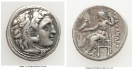 MACEDONIAN KINGDOM. Alexander III the Great (336-323 BC). AR drachm (18mm, 4.20 gm, 11h). VF. Early posthumous issue of 'Colophon', ca. 323-319 BC. He...