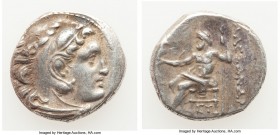 MACEDONIAN KINGDOM. Alexander III the Great (336-323 BC). AR drachm (16mm, 4.39 gm, 1h). VF. Posthumous issue of Mylasa, ca. 310-300 BC. Head of Herac...