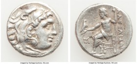 MACEDONIAN KINGDOM. Alexander III the Great (336-323 BC). AR drachm (18mm, 4.29 gm, 9h). About VF. Posthumous issue of Abydus, ca. 310-301 BC. Head of...