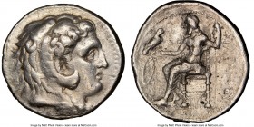 MACEDONIAN KINGDOM. Philip III Arrhidaeus (323-317 BC). AR tetradrachm (28mm, 10h). NGC Choice Fine. Babylon, ca. 323-318/7 BC. Head of Heracles right...