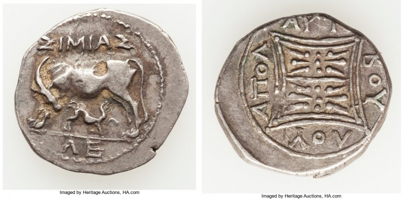 ILLYRIA. Apollonia. Ca. 250/167-48 BC. AR drachm (19mm, 3.43 gm, 11h). Choice VF...