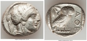 ATTICA. Athens. Ca. 440-404 BC. AR tetradrachm (24mm, 17.18 gm, 6h). VF. Mid-mass coinage issue. Head of Athena right, wearing crested Attic helmet or...