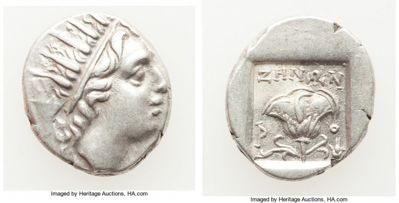 CARIAN ISLANDS. Rhodes. Ca. 88-84 BC. AR drachm (15mm, 2.52 gm, 12h). About XF. ...
