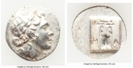 LYCIAN LEAGUE. Masicytes. Ca. 48-20 BC. AR hemidrachm (15mm, 1.88 gm, 12h). XF. Series 1. Laureate head of Apollo right; Λ-Y below / M-A, cithara (lyr...