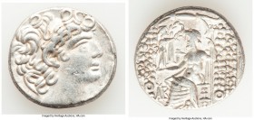 SELEUCID KINGDOM. Philip I Philadelphus (ca. 95/4-76/5 BC). Aulus Gabinius, as Proconsul (57-55 BC). AR tetradrachm (25mm, 15.52 gm, 12h). About VF. P...