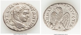 SYRIA. Laodicea. Caracalla (AD 198-217). BI tetradrachm (28mm, 12.53 gm, 12h). Choice XF. AYT•K•A•I•-•ANTΩNЄIN-OC•CЄB•, laureate head of Caracalla rig...