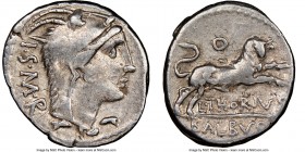 L. Thorius Balbus (ca. 105 BC). AR denarius (19mm, 7h). NGC VF. Rome. I•S•M•R, head of Juno Sospita right, clad in goat-skin / L•THORIVS / BALBVS, bul...