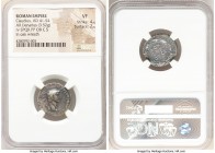 Claudius I (AD 41-54). AR denarius (20mm, 3.52 gm, 5h). NGC VF 4/5 - 2/5. Rome. TI CLAVD CAESAR AVG P M TR P X IMP P P, laureate head of Claudius I ri...