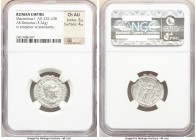 Maximinus I (AD 235-238). AR denarius (21mm, 3.24 gm, 1h). NGC Choice AU 5/5 - 4/5. Rome, AD 236. IMP MAXIMINVS PIVS AVG, laureate, draped, cuirassed ...