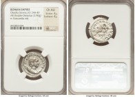 Otacilia Severa (AD 244-249). AR antoninianus (22mm, 3.90 gm, 7h). NGC Choice AU 4/5 - 4/5. Rome. M OTACIL SEVERA AVG, draped bust of Otacilia Severa ...