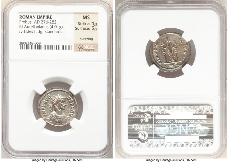 Probus (AD 276-282). BI antoninianus (22mm, 4.01 gm, 5h). NGC MS 4/5 - 5/5, Silv...