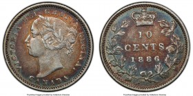 Victoria "Large Knob 6" 10 Cents 1886 XF45 PCGS, London mint, KM3. Variety with large knob on "6". 

HID09801242017

© 2020 Heritage Auctions | Al...