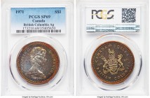 Elizabeth II 3-Piece Lot of Certified Specimen "British Columbia" Dollars 1971 PCGS, 1) Dollar - SP69 2) Dollar - SP68+ 3) Dollar - SP68 Royal Canadia...