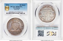 Zurich. Canton 20 Batzen 1826-B MS67 Prooflike PCGS, KM192. Dove-gray and taupe toning with fully Prooflike surfaces. 

HID09801242017

© 2020 Her...