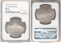 Confederation "Lausanne Shooting Festival" 5 Francs 1876 MS64 NGC, KM-XS13, Richter-1560. 

HID09801242017

© 2020 Heritage Auctions | All Rights ...